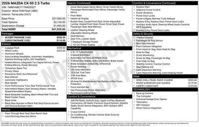 2026 Mazda Mazda CX-50 2.5 Turbo AWD