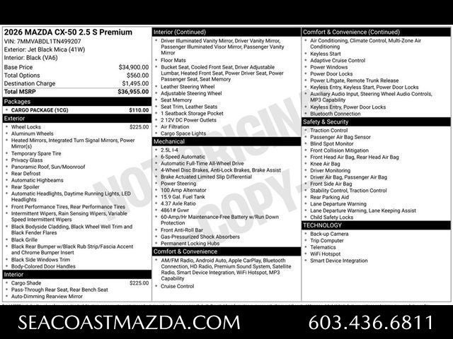 2026 Mazda Mazda CX-50 2.5 S Premium AWD