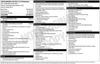 2026 Mazda Mazda CX-50 2.5 S Premium AWD