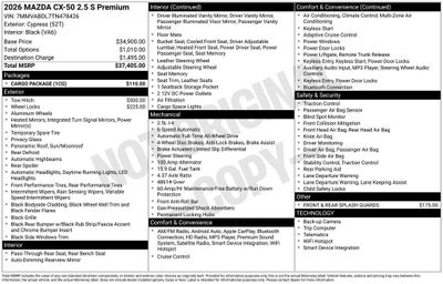 2026 Mazda Mazda CX-50 2.5 S Premium AWD