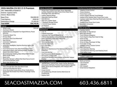2026 Mazda Mazda CX-50 2.5 S Premium AWD