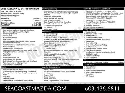 2023 Mazda Mazda CX-50 2.5 Turbo Premium Package