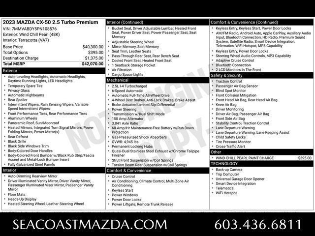 2023 Mazda Mazda CX-50 2.5 Turbo Premium Package