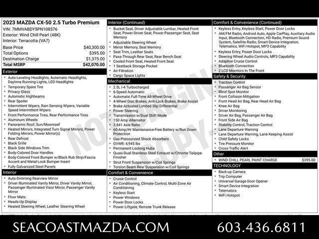 2023 Mazda Mazda CX-50 2.5 Turbo Premium Package