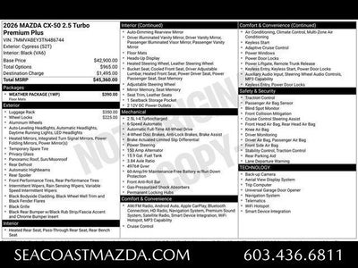 2026 Mazda Mazda CX-50 2.5 Turbo Premium Plus AWD