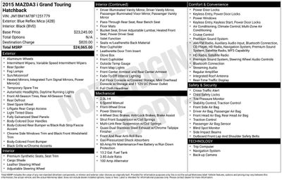 2015 Mazda Mazda3 i Grand Touring