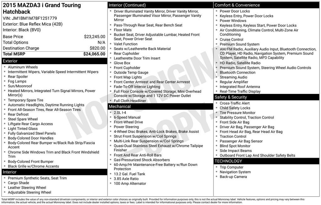 2015 Mazda Mazda3 i Grand Touring