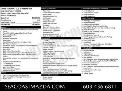 2026 Mazda Mazda3 Hatchback 2.5 S