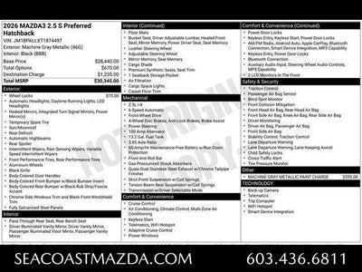 2026 Mazda Mazda3 Hatchback 2.5 S Preferred