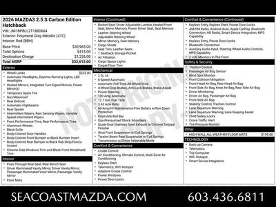 2026 Mazda Mazda3 Hatchback 2.5 S Carbon Edition AWD