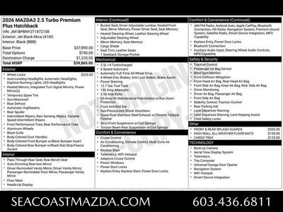 2026 Mazda Mazda3 Hatchback 2.5 Turbo Premium Plus AWD