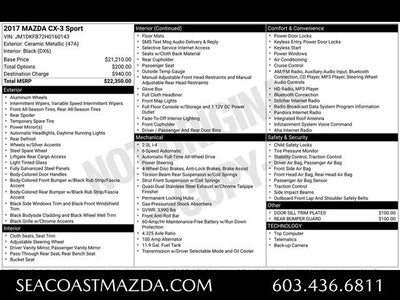 2017 Mazda Mazda CX-3 Sport