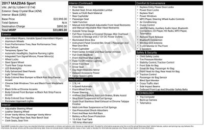 2017 Mazda Mazda6 Sport