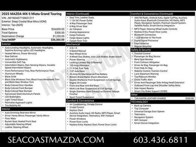 2025 Mazda Mazda MX-5 Miata Grand Touring