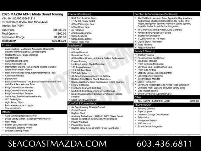 2025 Mazda Mazda MX-5 Miata Grand Touring