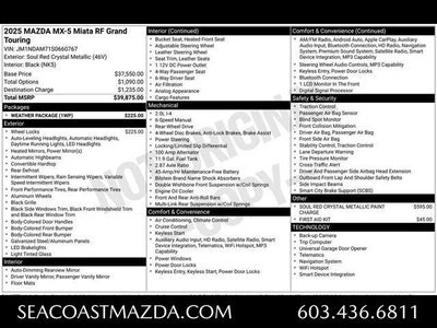 2025 Mazda Mazda MX-5 Miata RF Grand Touring