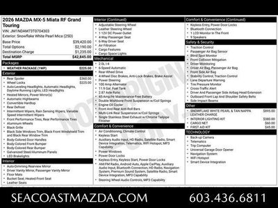 2026 Mazda Mazda MX-5 Miata RF Grand Touring