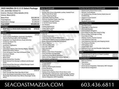 2025 Mazda Mazda CX-5 2.5 S Select Package