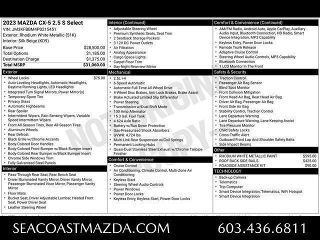 2023 Mazda Mazda CX-5 2.5 S Select Package