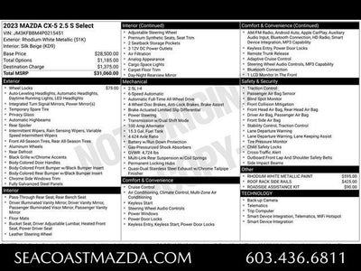 2023 Mazda Mazda CX-5 2.5 S Select Package