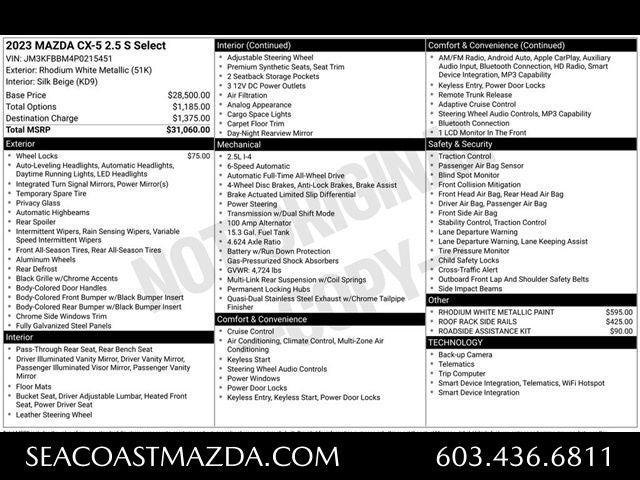 2023 Mazda Mazda CX-5 2.5 S Select Package