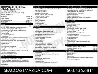 2024 Mazda Mazda CX-5 2.5 S Select Package