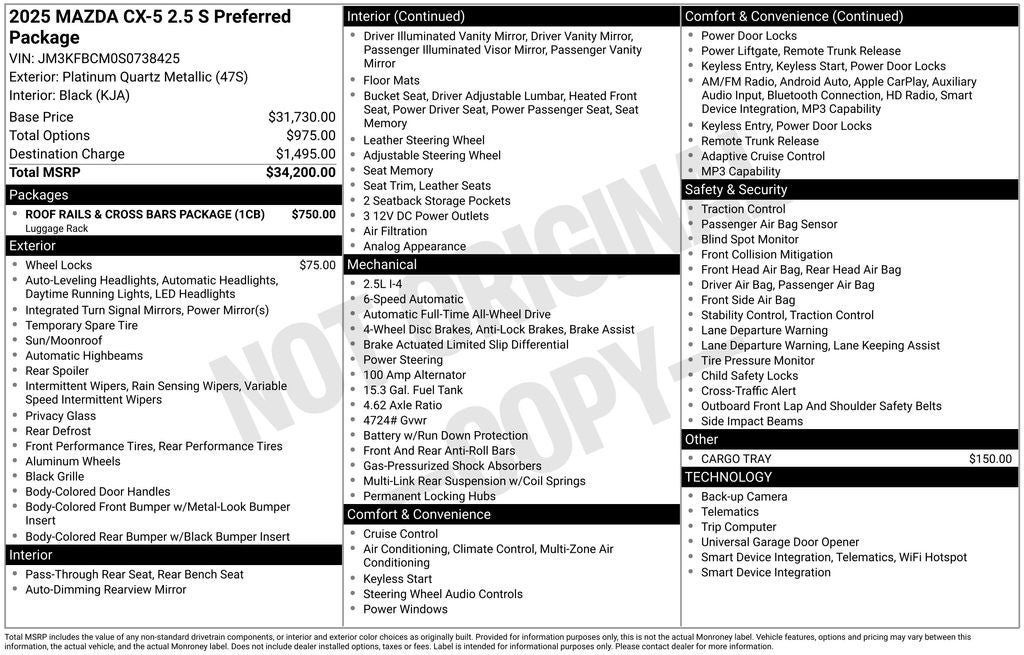 2025 Mazda Mazda CX-5 2.5 S Preferred AWD
