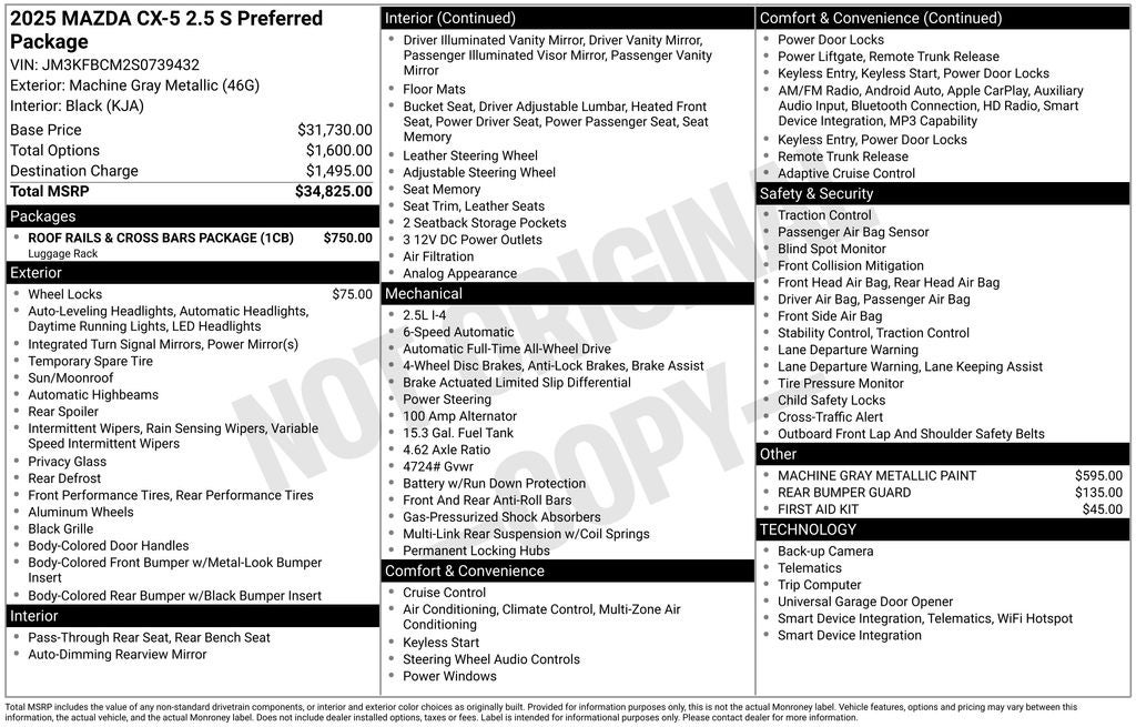 2025 Mazda Mazda CX-5 2.5 S Preferred AWD