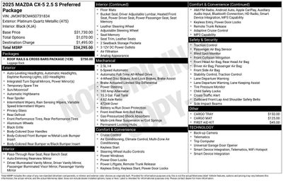 2025 Mazda Mazda CX-5 2.5 S Preferred AWD