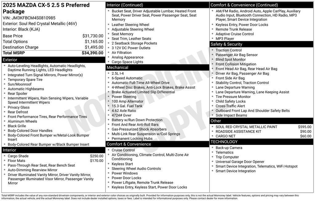 2025 Mazda Mazda CX-5 2.5 S Preferred AWD