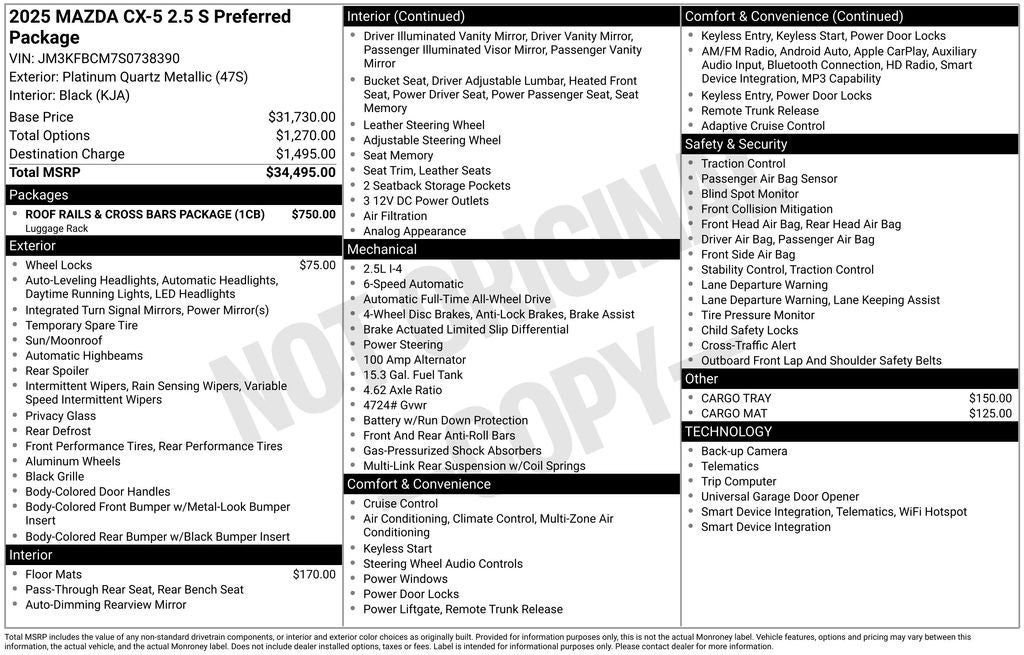 2025 Mazda Mazda CX-5 2.5 S Preferred AWD