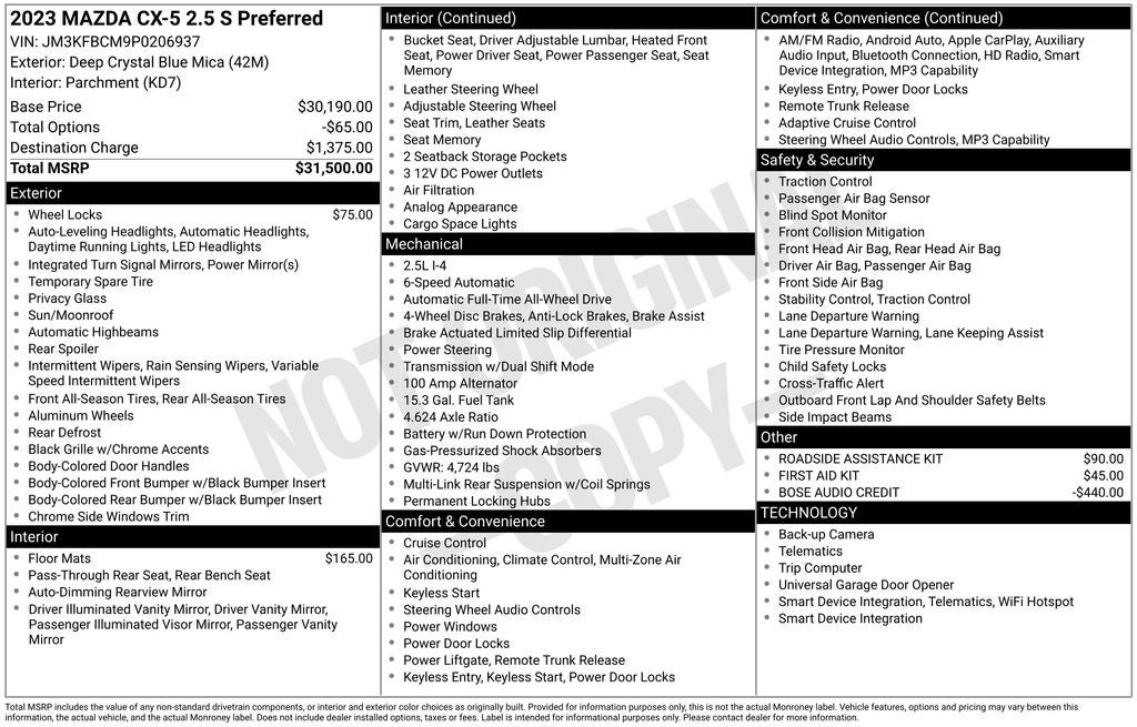 2023 Mazda Mazda CX-5 2.5 S Preferred Package
