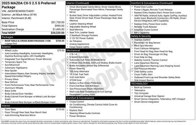 2025 Mazda Mazda CX-5 2.5 S Preferred AWD