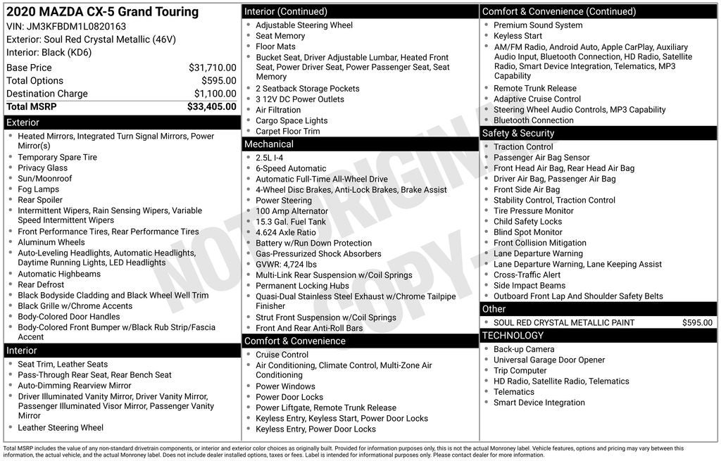 2020 Mazda Mazda CX-5 Grand Touring