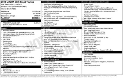 2018 Mazda Mazda CX-5 Grand Touring