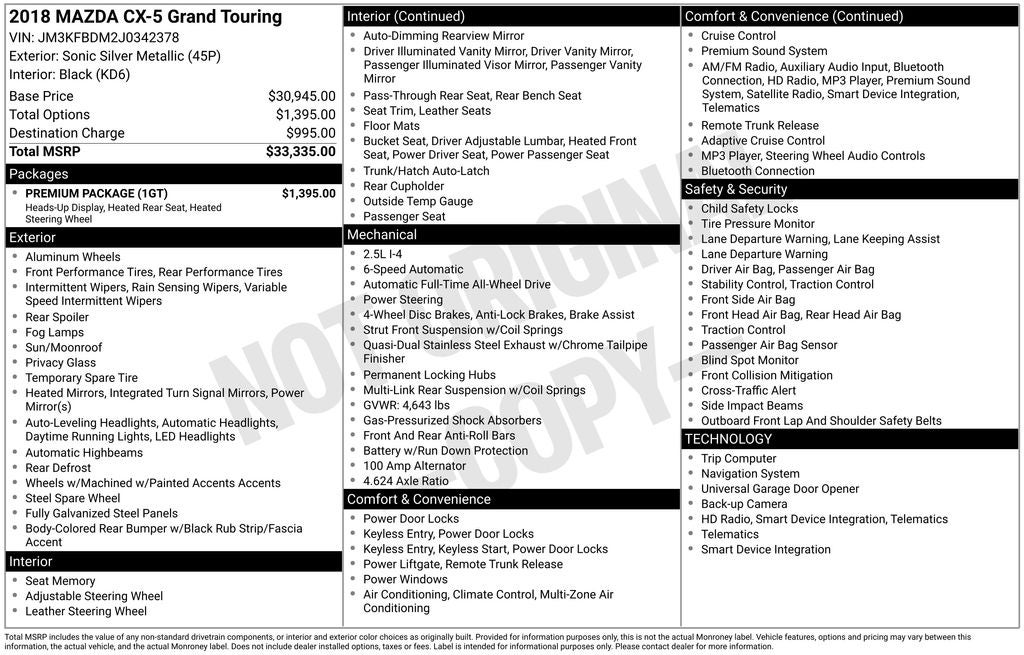 2018 Mazda Mazda CX-5 Grand Touring