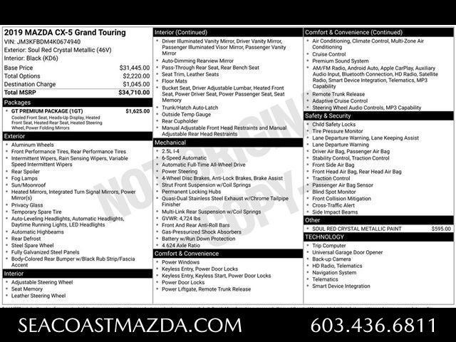 2019 Mazda Mazda CX-5 Grand Touring