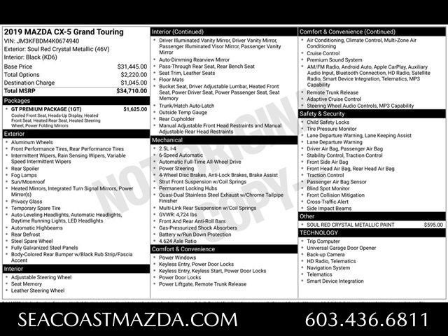 2019 Mazda Mazda CX-5 Grand Touring