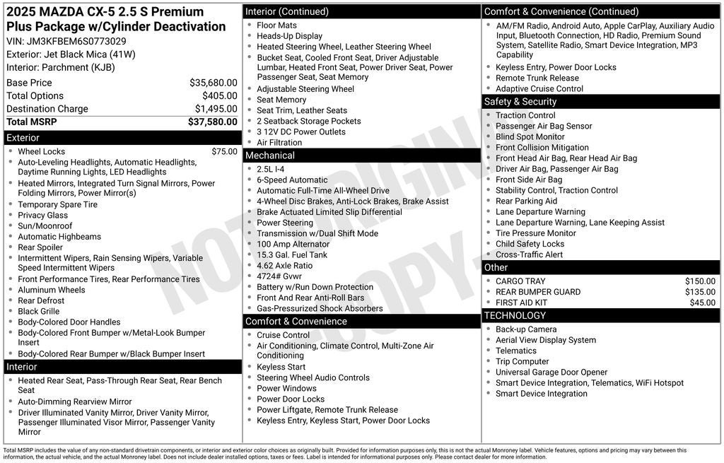 2025 Mazda Mazda CX-5 2.5 S Premium Plus AWD