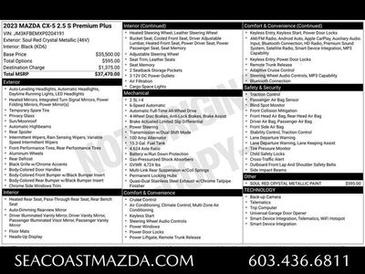 2023 Mazda Mazda CX-5 2.5 S Premium Plus Package