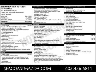 2026 Mazda Mazda CX-70 3.3 Turbo S Premium Plus AWD