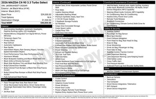 2026 Mazda Mazda CX-90 3.3 Turbo Select