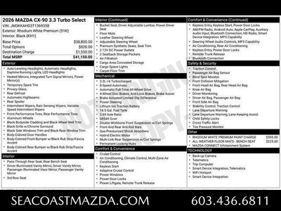 2026 Mazda Mazda CX-90 3.3 Turbo Select AWD