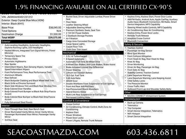 2025 Mazda Mazda CX-90 3.3 Turbo Select