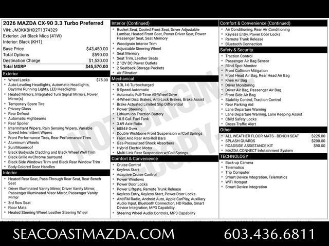 2026 Mazda Mazda CX-90 3.3 Turbo Preferred