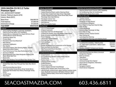 2026 Mazda Mazda CX-90 3.3 Turbo Premium Sport AWD