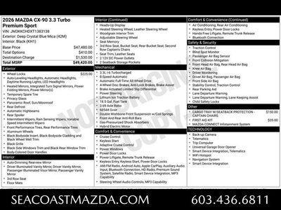 2026 Mazda Mazda CX-90 3.3 Turbo Premium Sport AWD