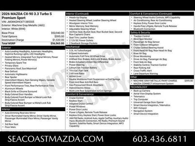 2026 Mazda Mazda CX-90 3.3 Turbo S Premium Sport AWD