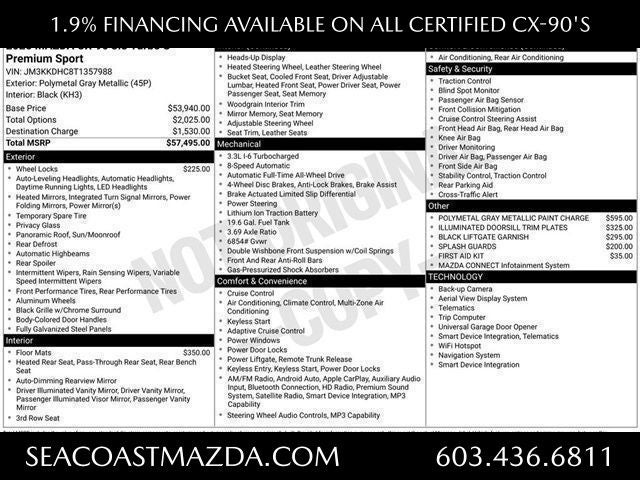 2026 Mazda Mazda CX-90 3.3 Turbo S Premium Sport AWD