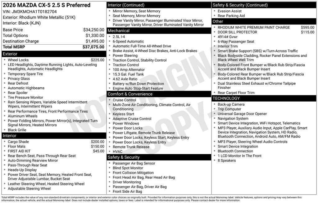 2026 Mazda Mazda CX-5 2.5 S Preferred AWD